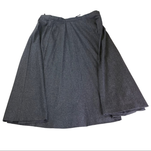 NWT VTG Givenchy Gray Wool Skirt Miram Style Sz 36 - Picture 2 of 10